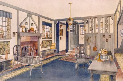 Eingangshalle im elisabethanischen Stil von Richard Goulburn Lovell